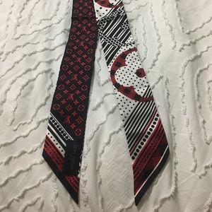 Red and Black Louis Vuitton Bandeau